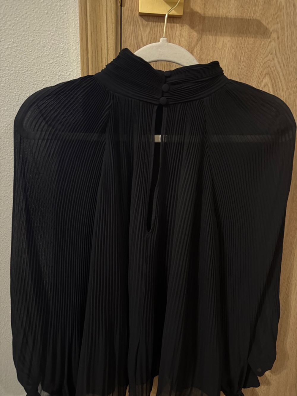 Banana Republic Black Pleated Top
